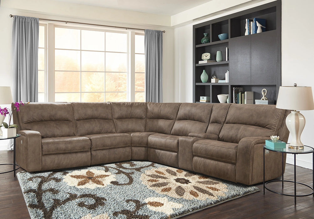 Parker Living Polaris 6 Piece Modular Power Reclining Sectional with Power Adjustable Headrests