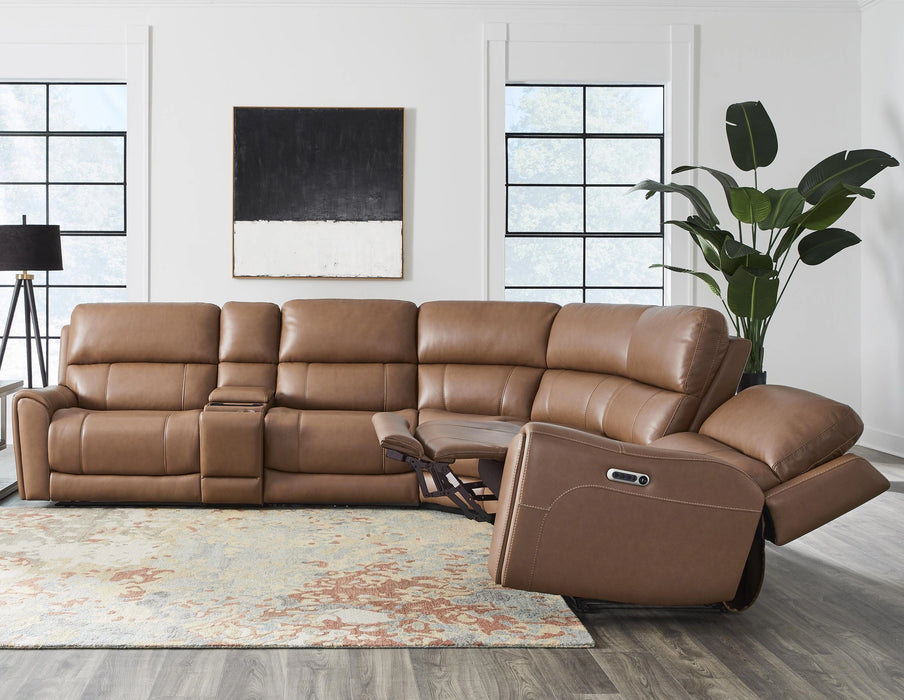 Parker Living Hancock 6 Piece Zero Gravity Power Reclining Sectional with Power Adjustable Headrests
