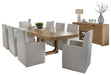 Parker House Escape - Dining 84 Inch Rectangular Extendable Table With 8 Chairs and Server