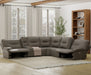 Parker Living Spartacus 6 Piece Modular Power Reclining Sectional with Power Adjustable Headrests