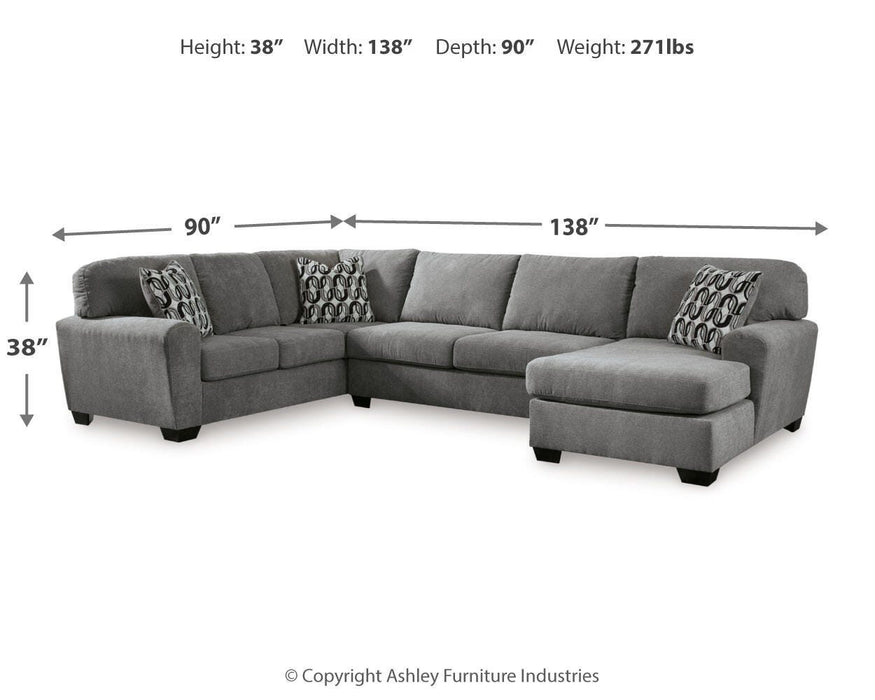 Birkdale Court Sectional with Chaise - MI Hometown Furnishings (MI)*