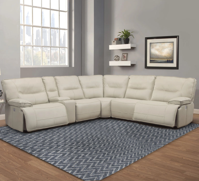 Parker Living Spartacus 6 Piece Modular Power Reclining Sectional with Power Adjustable Headrests