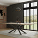 Parker House Crossings - Monaco Dining 84 Inch Rectangular Dining Table with 4 Upholstered Chairs