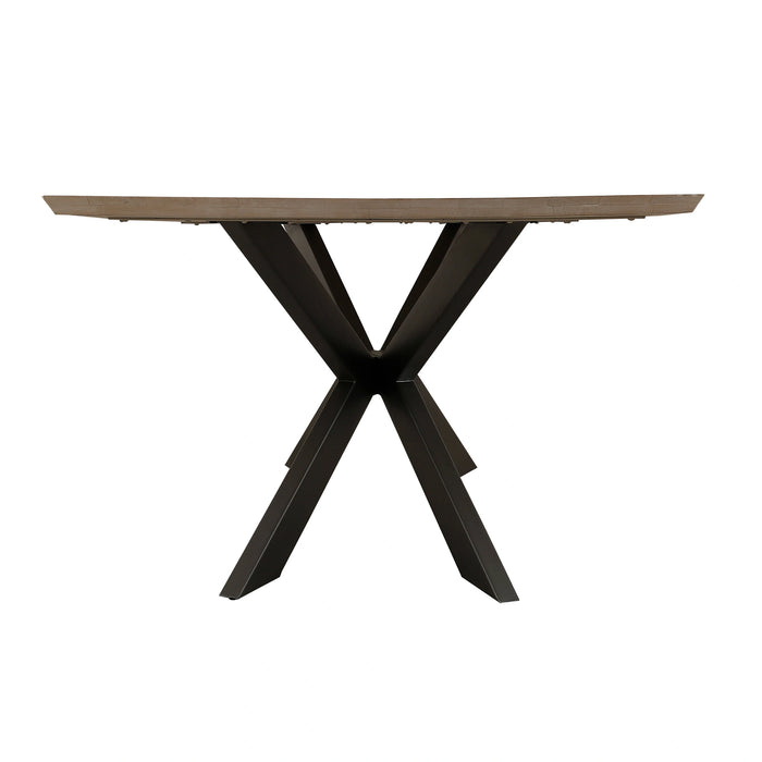 Parker House Crossings - Monaco Dining 84 Inch Rectangular Dining Table with 4 Upholstered Chairs