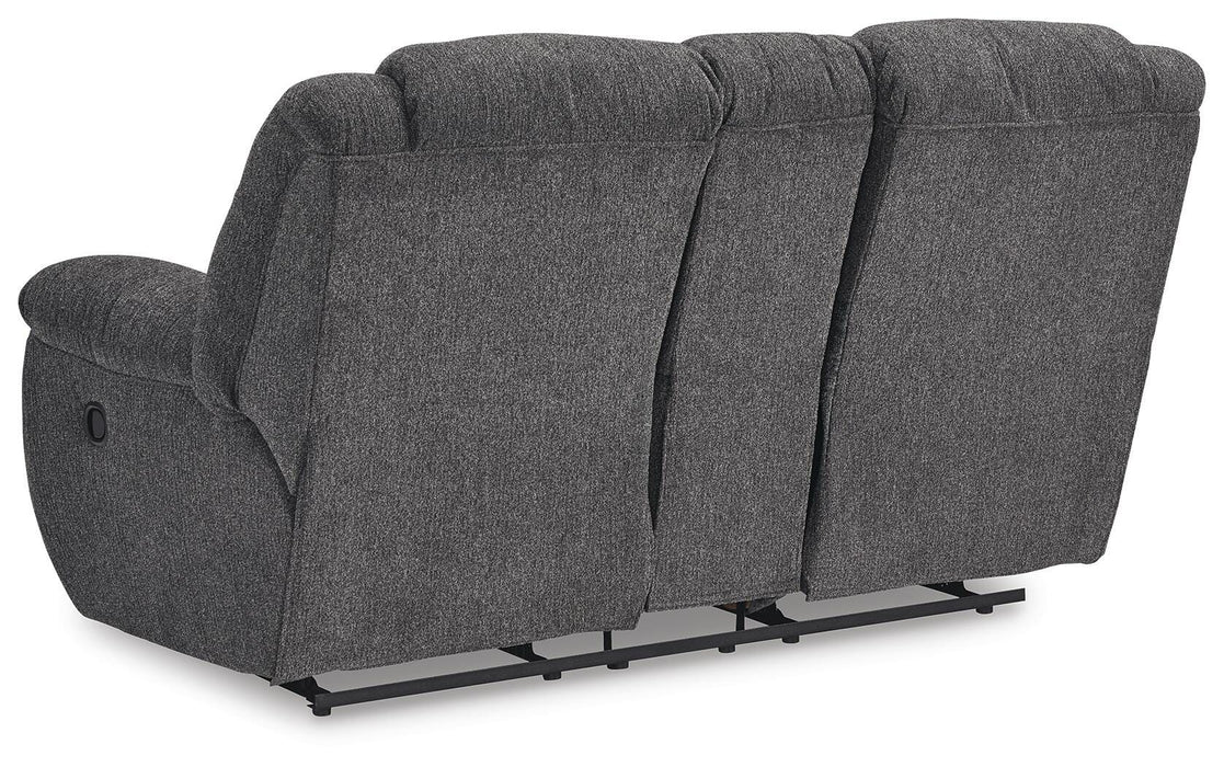 Foreside Reclining Loveseat with Console - MI Hometown Furnishings (MI)*