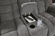 Foreside Reclining Loveseat with Console - MI Hometown Furnishings (MI)*