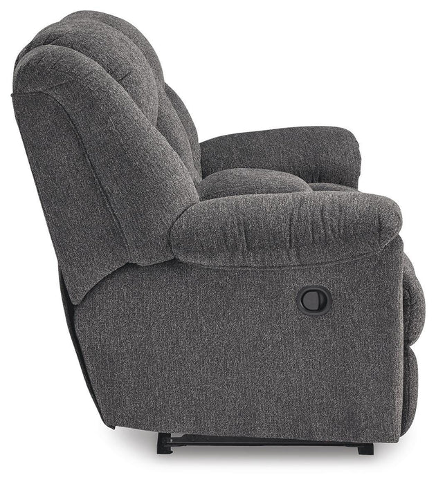 Foreside Reclining Loveseat with Console - MI Hometown Furnishings (MI)*