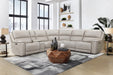 Parker Living Easton - Steamboat Brown 6 Piece Zero Gravity Power Reclining Sectional with Power Adjustable Headrests