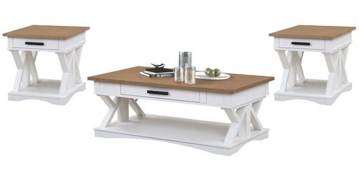 Parker House Americana Modern Cocktail Table with 2 End Tables