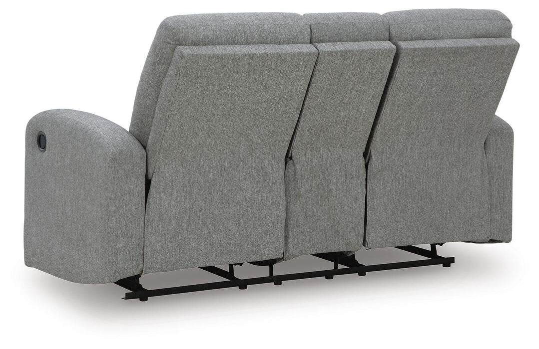 Gauntlet Reclining Loveseat with Console - MI Hometown Furnishings (MI)*
