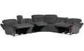 Parker Living Alpine - Airy Midnight 6 Piece Zero Gravity Power Reclining Sectional with Power Adjustable Headrests