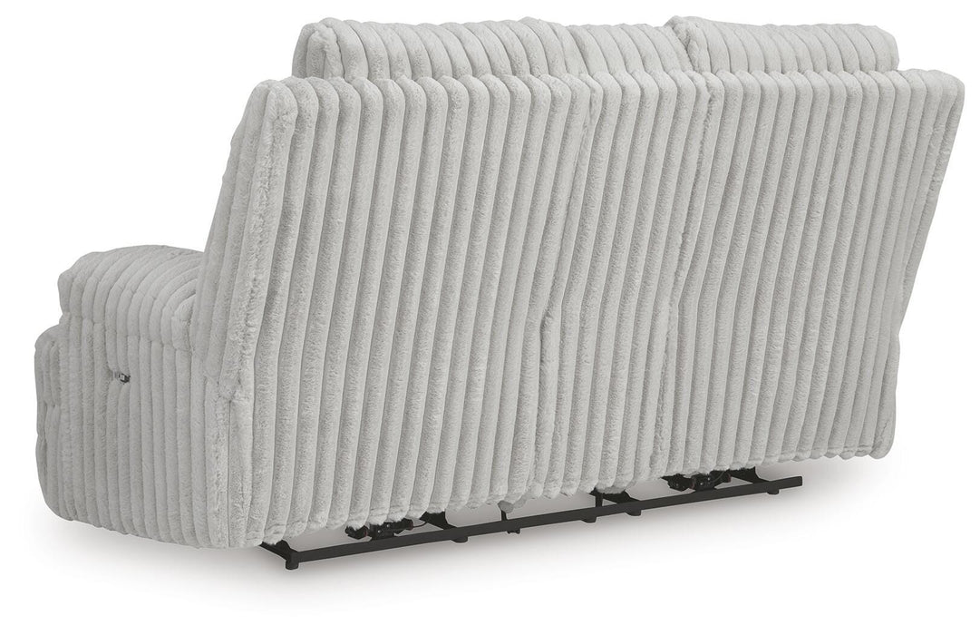 Rhines Falls Power Reclining Loveseat with Console - MI Hometown Furnishings (MI)*