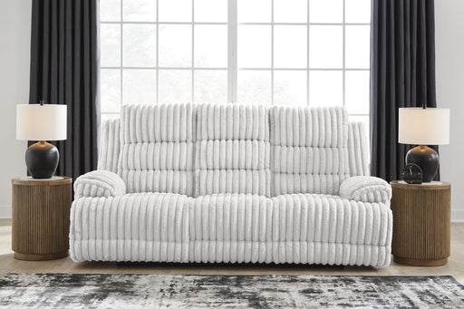Rhines Falls Power Reclining Sofa with Drop Down Table - MI Hometown Furnishings (MI)*