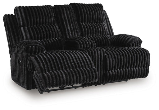 Rhine Falls Reclining Loveseat with Console - MI Hometown Furnishings (MI)*