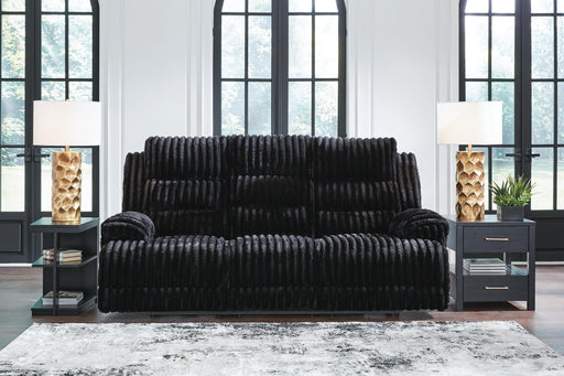 Rhine Falls Power Reclining Sofa with Drop Down Table - MI Hometown Furnishings (MI)*