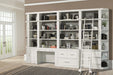 Parker House Catalina 9 Piece Library Wall in Cottage White