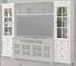 Parker House Cape Cod Pair of Piers with LED Lights in Vintage White
