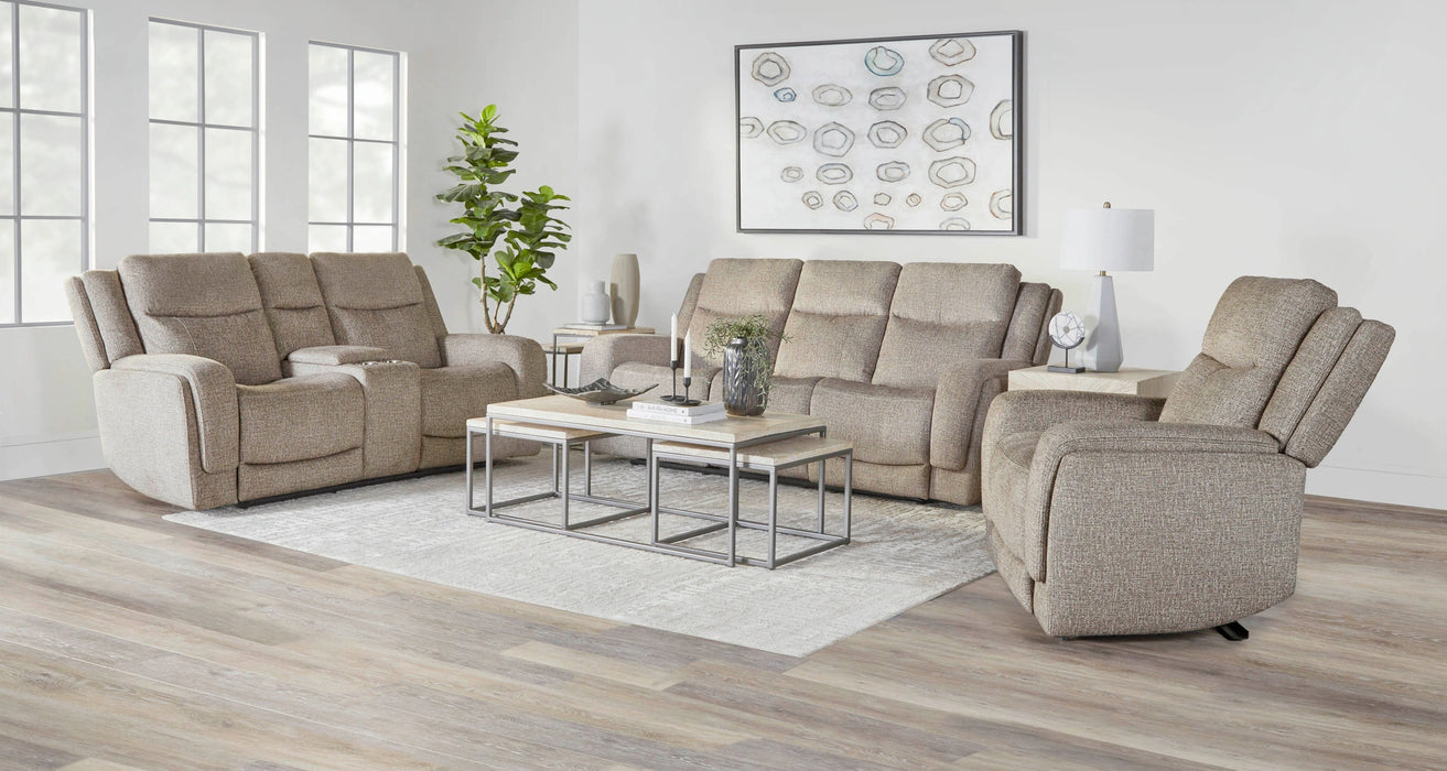 Parker Living Penfield - Frappe Zero Gravity Power Reclining Sofa with Heat Massage and Speaker P3