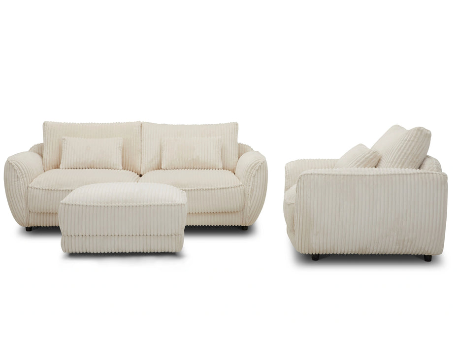Parker Living Utopia - Mega Ivory Chair and A Half with Lumbar Pillow