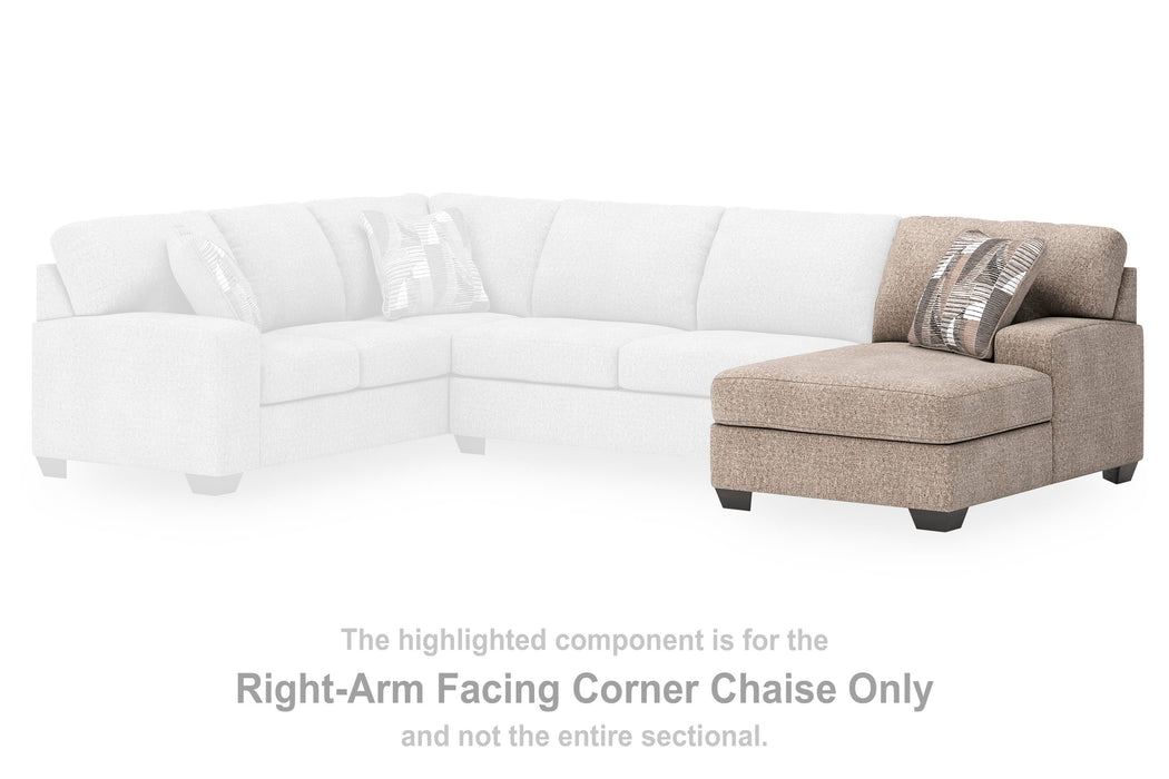 Newellen Sectional with Chaise - MI Hometown Furnishings (MI)*