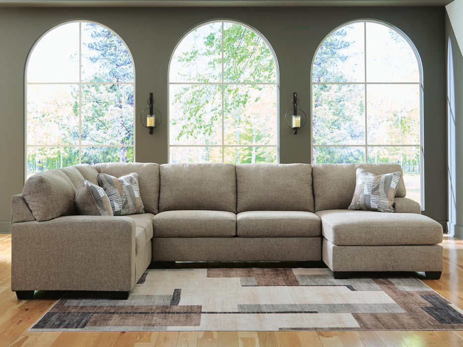Newellen Sectional with Chaise - MI Hometown Furnishings (MI)*