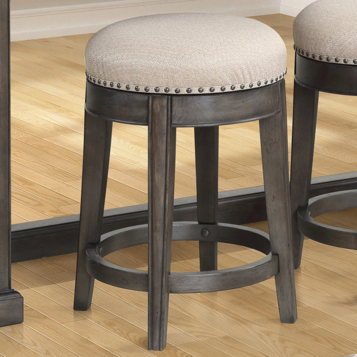 Parker House Sundance - Smokey Grey Cocktail Table with 2 Chairside Tables and Console Table with 3 Stools