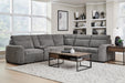 Parker Living Kline - Nightfall 6 Piece Power Sliding Sectional with Extension Footrests