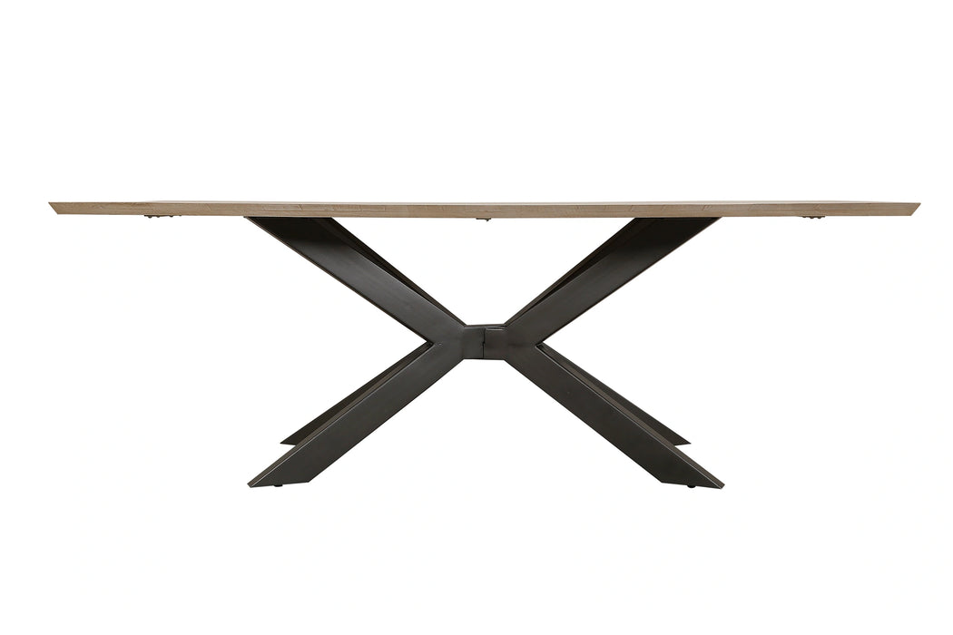 Parker House Crossings - Monaco Dining 84 Inch Rectangular Dining Table with 4 Upholstered Chairs