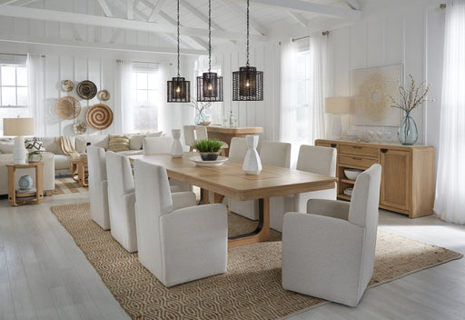 Parker House Escape - Dining 84 Inch Rectangular Extendable Table With 8 Chairs and Server