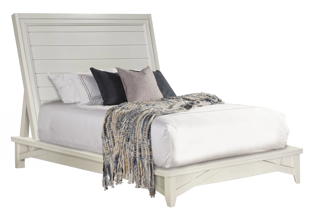 Parker House Americana Modern Bedroom King Platform Bed 2 Nightstands Dresser with Mirror and Chest