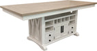 Parker House Americana Modern Dining Island Counter Height Table with 8 upholstered chairs
