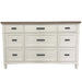Parker House Americana Modern Bedroom King Platform Bed 2 Nightstands Dresser with Mirror and Chest