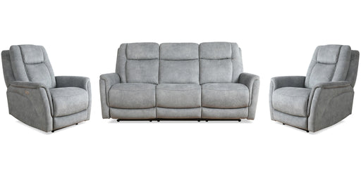 Parker Living Linus - Hudson Grey Power Reclining Sofa and Two Recliners