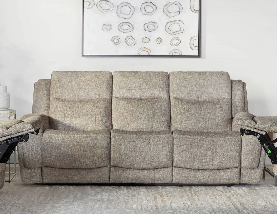 Parker Living Penfield - Frappe Zero Gravity Power Reclining Sofa with Heat Massage and Speaker P3