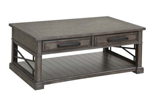 Parker House Sundance - Smokey Grey Cocktail Table with 2 Chairside Tables and Console Table