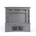 Parker House Americana Modern 92 Inch TV Console with Hutch Back Panel and LED Lights