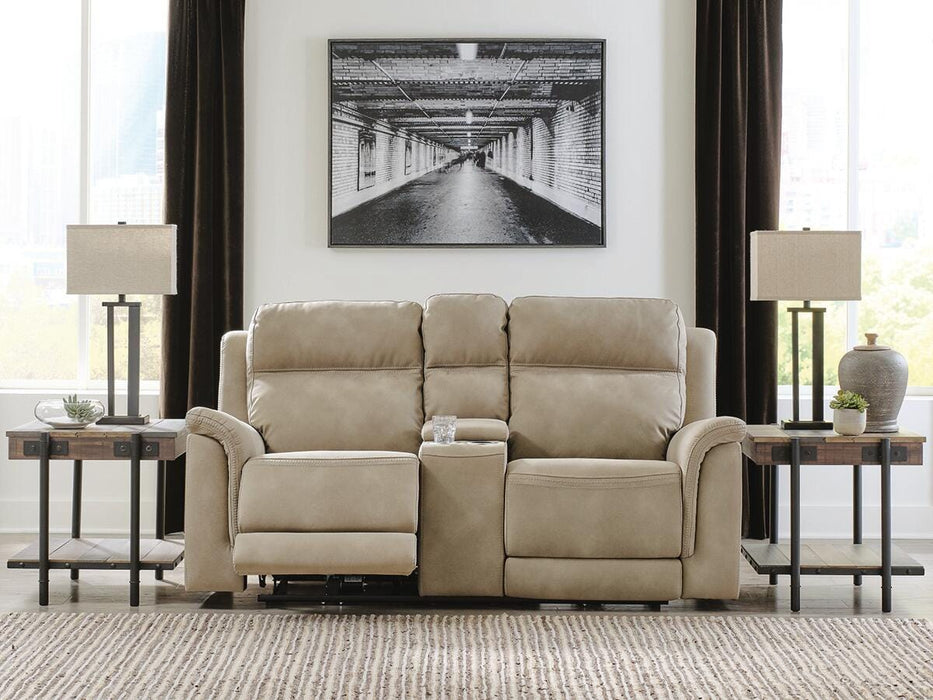 Next-Gen DuraPella Power Reclining Loveseat with Console - MI Hometown Furnishings (MI)*
