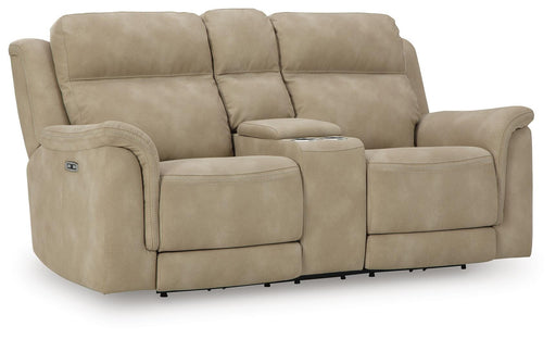 Next-Gen DuraPella Power Reclining Loveseat with Console - MI Hometown Furnishings (MI)*