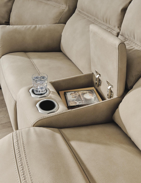Next-Gen DuraPella Power Reclining Loveseat with Console - MI Hometown Furnishings (MI)*