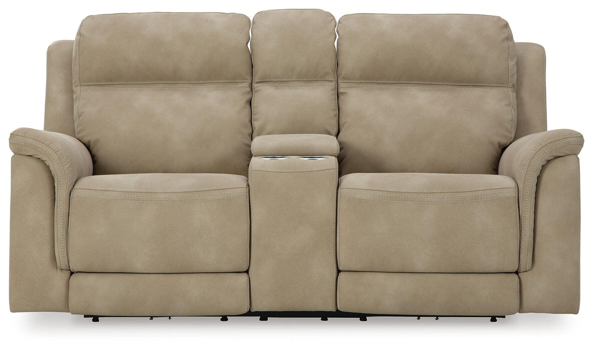 Next-Gen DuraPella Power Reclining Loveseat with Console - MI Hometown Furnishings (MI)*