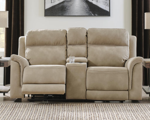 Next-Gen DuraPella Power Reclining Loveseat with Console - MI Hometown Furnishings (MI)*