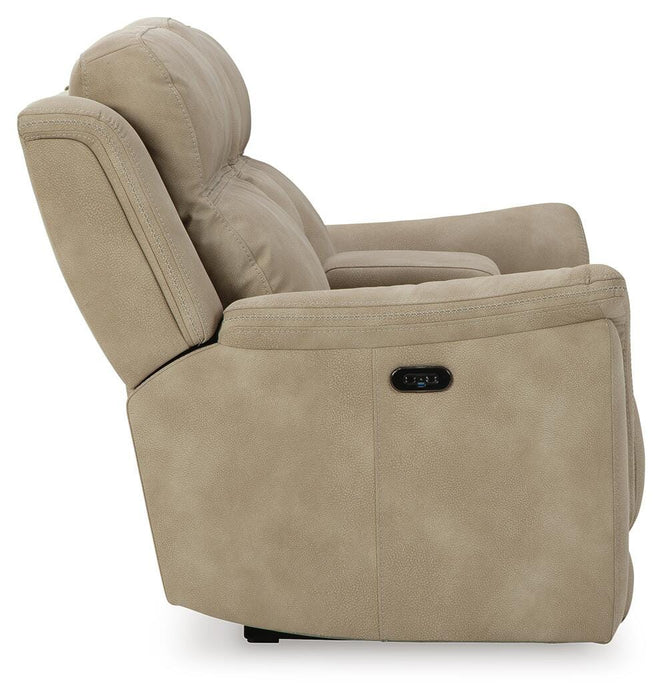 Next-Gen DuraPella Power Reclining Loveseat with Console - MI Hometown Furnishings (MI)*