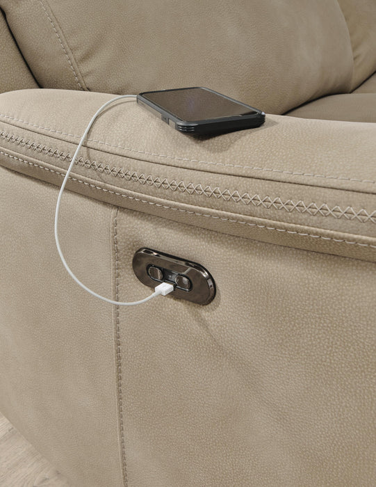 Next-Gen DuraPella Power Reclining Loveseat with Console - MI Hometown Furnishings (MI)*