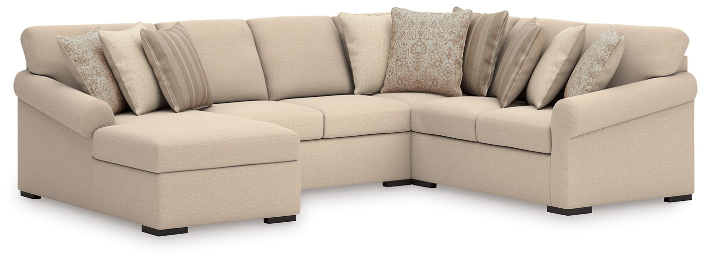 LadyMae Sectional with Chaise - MI Hometown Furnishings (MI)*