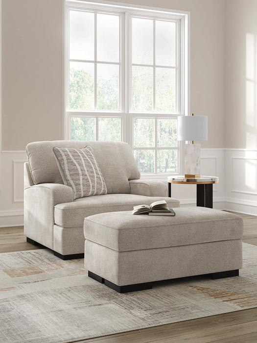High Profile Chair & Ottoman Living Room Set - MI Hometown Furnishings (MI)*