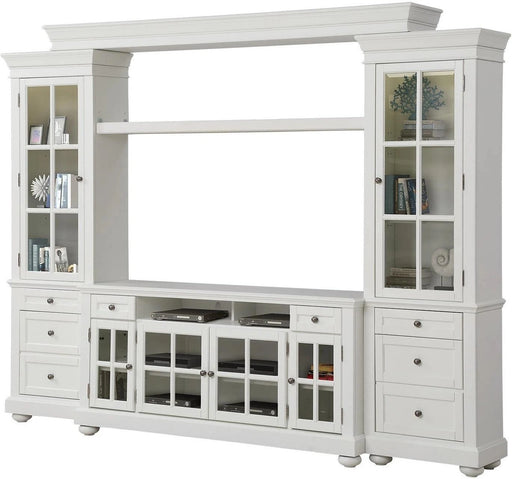 Parker House Cape Cod 4 Piece TV Console in Vintage White