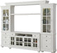Parker House Cape Cod 4 Piece TV Console in Vintage White