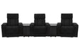 Parker Living Phoenix Zero Gravity Power 3 Seat Home Theater Seating with 2 Wedges and Immersive Audio