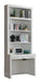 Parker House Catalina 40" Library Desk & Hutch in Cottage White