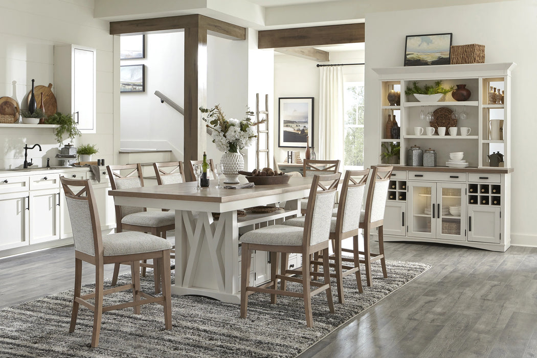 Parker House Americana Modern Dining Upholstered Counter Chair Two Pack